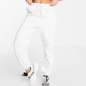 ASOS DESIGN Oversized Sweatpants- White